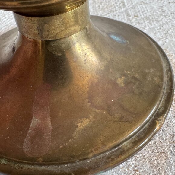 Vintage Swan of Denmark Brass Candlestick Holder - Picture 5 of 8